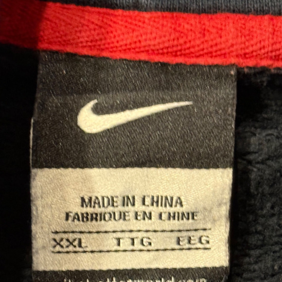 Vitg Nike Lebron Hoodie Sweatshirt Mens Black Red 2XL King James Embroidered - Picture 2 of 7